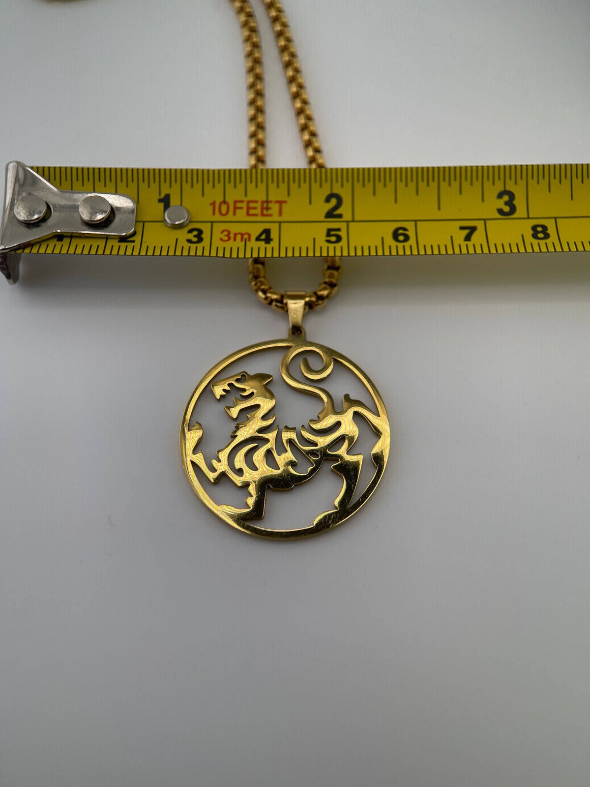 Shotokan Tiger Necklace | Stainless Steel Karate Pendant | 56 cm Chain
